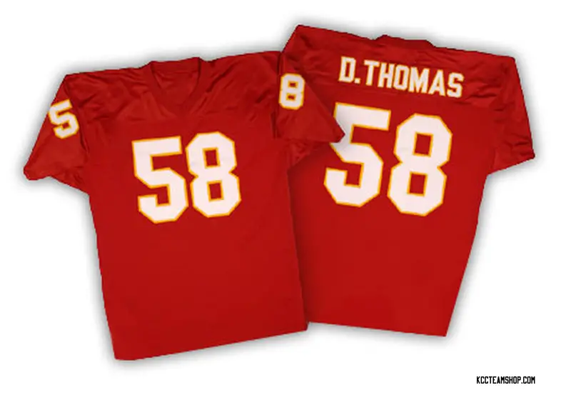 Men's Derrick Thomas Kansas City Chiefs Mitchell And Ness Throwback Jersey - Red Authentic