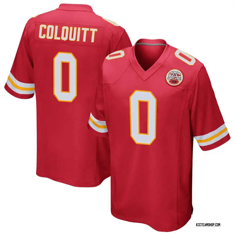 Men's Dustin Colquitt Kansas City Chiefs Team Color Jersey - Red Game