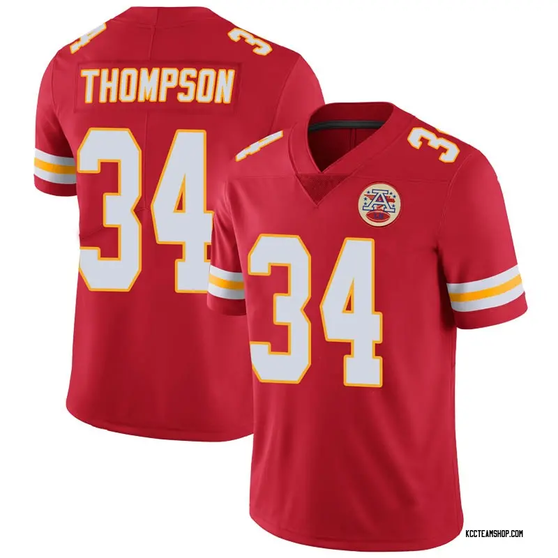 Youth Darwin Thompson Kansas City Chiefs 100th Vapor Jersey - Red Limited