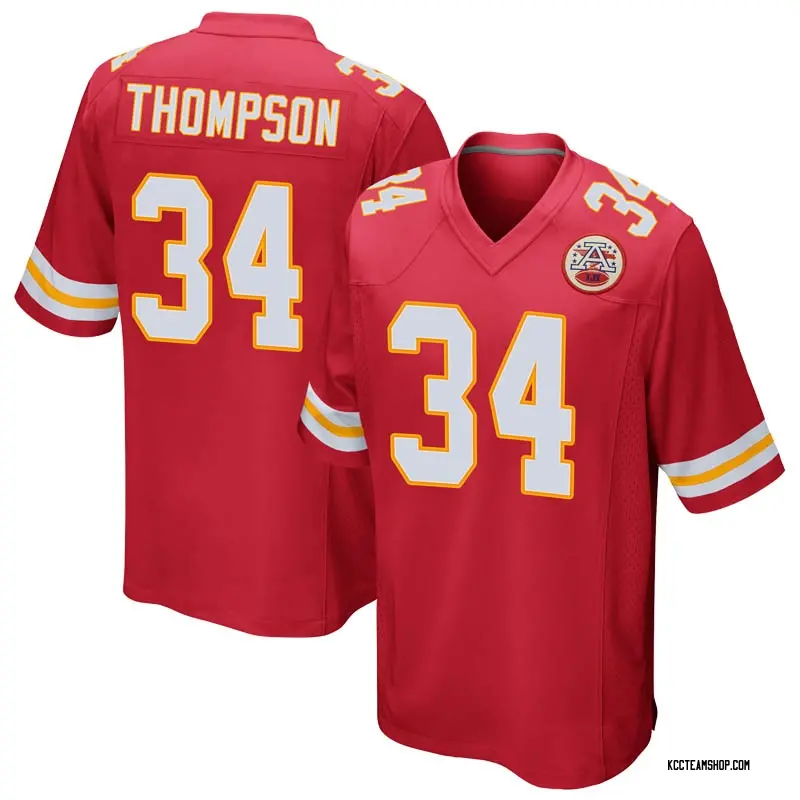 Youth Darwin Thompson Kansas City Chiefs Team Color Jersey - Red Game